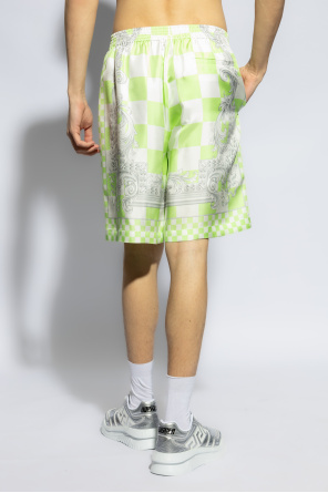 mock neck knitted dress Tgkb5Shops Canada Green Silk LeBron shorts Versace